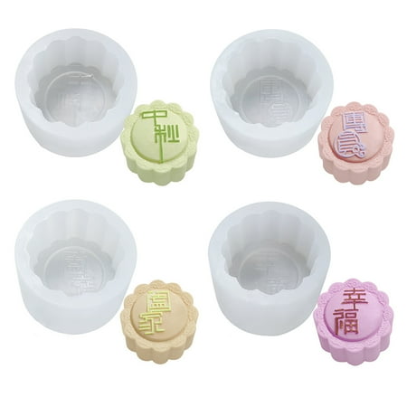 

1/4pcs Non-stick Silicone Fondant Cake Mooncake Mold Chocolate Muffin Cupcake