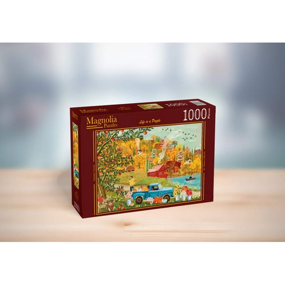 Magnolia Autumn Scene Jigsaw Puzzle