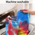 thumbnail image 5 of Colorful Tie Dye Pattern Bathroom Rugs Mat,Non Slip Microfiber Bathroom Rug,Rubber Backing,Soft Bathroom Mats for Bathroom Floor,Tub and Shower,17x30in(43x75cm), 5 of 5