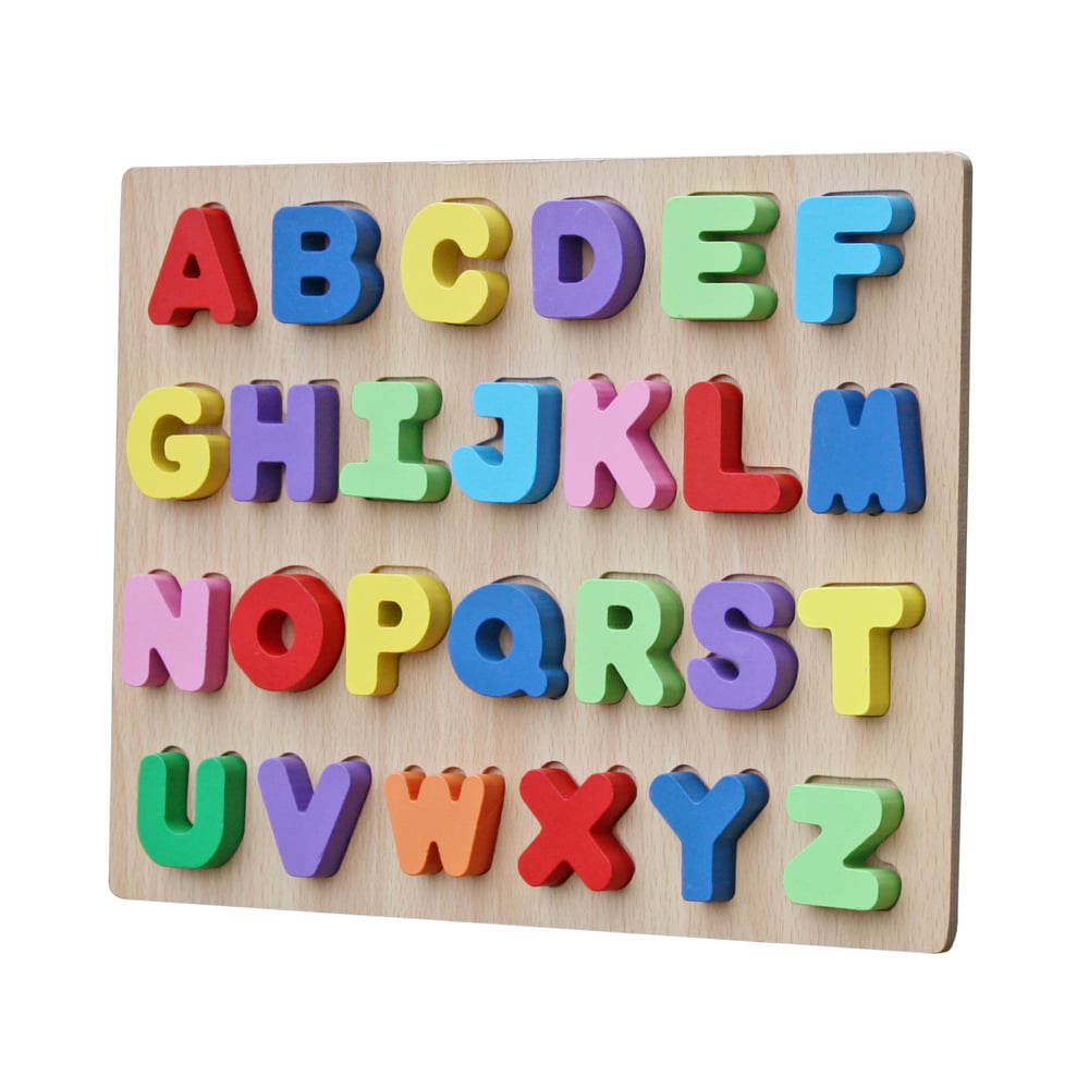 Timy Kids Preschool Alphabet Learning Block Raised See Inside Abc Large