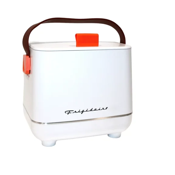 Restored Frigidaire EFMIS308-WHITE 6-Can Retro Top-Opening Portable Beverage Mini Fridge/Cooler (Refurbished)