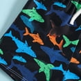thumbnail image 4 of Kids Boys Shark Print Swim Trunks UPF 50+ Quick Dry Multicolor Bathing Suit with Elastic Drawstring 6M-3T,Size 3 T, 4 of 9