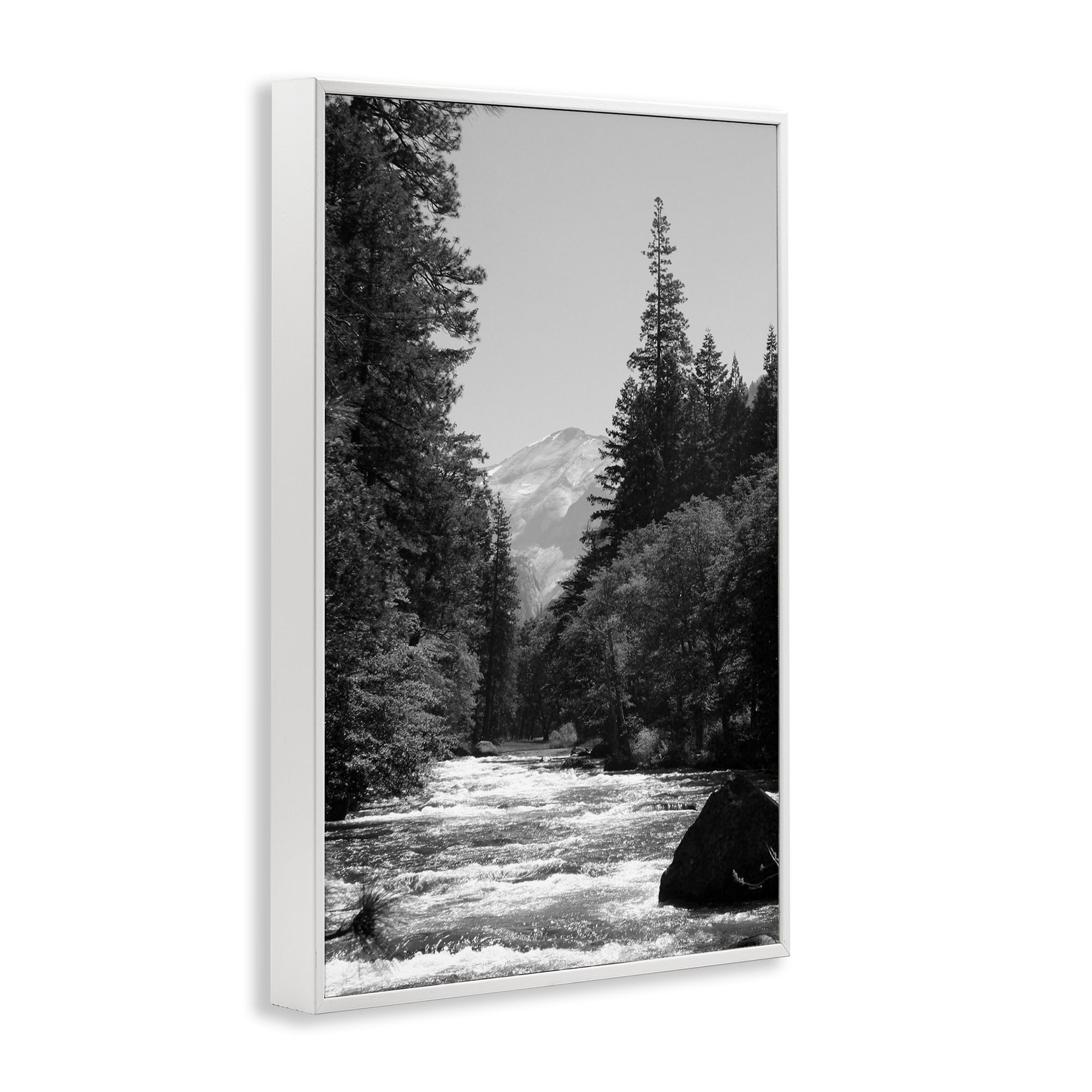 Stupell Industries Merced River Flow White Framed Giclee Art, design by Kim Curinga