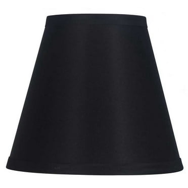 Mainstays Mix & Match 4.5x8x7" Solid Black Accent Lamp Shade, Round