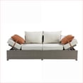 thumbnail image 4 of Patio 2-Piece Outdoor Loveseat & Coffee Table Set | Modern, Water-Resistant Cushions | Small Space Friendly | Acacia Wood|Teak, 4 of 13