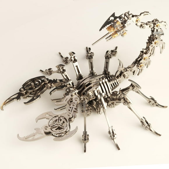 Kits de maquetas de metal 3D Yuezudpo Scorpion de Metal Puzzle para adultos