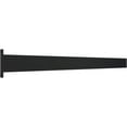 thumbnail image 2 of Ekena Millwork 2 1/2"W x 36"D Countertop Island Steel Heavy Duty Bracket w/ Flange, Powder Coated Black, 2 of 10