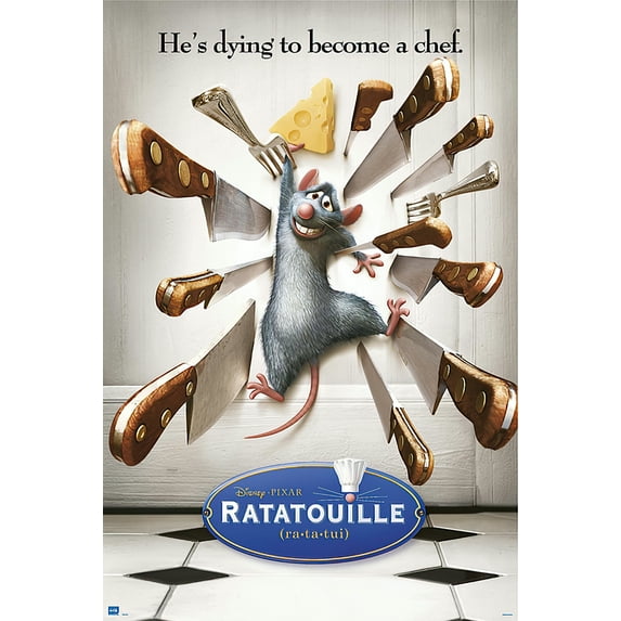 Ratatouille - Disney / Pixar Movie Poster / Print (Regular Style) (Clear Poster Hanger)