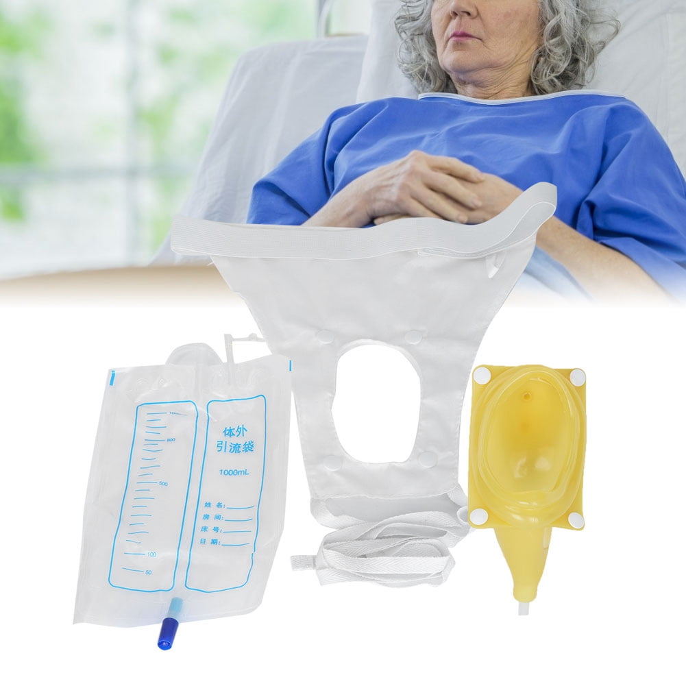 Kritne Men Urine Catheter Bags, Silicone Urine Collector Bag Adults