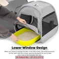 thumbnail image 3 of Corredor portátil para gatos Tenrai, diseño trapezoidal, plegable, 3 of 7