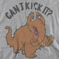 thumbnail image 2 of Sesame Street Snuffleupagus Kick It Adult Pull-Over Hoodie, Athletic Heather, 2X-Large, 2 of 5