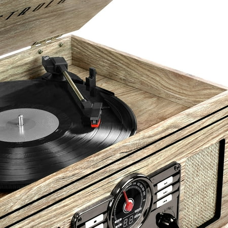 Victrola - Bluetooth Stereo Audio System - Farmhouse Oatmeal
