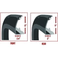thumbnail image 5 of Galaxy Auto Fender Flares for 2009-14 Ford F150 (Styleside Only) - Pocket Riveted Style in Paintable Smooth Matte Black - 4 Piece Set, 5 of 5