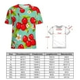 thumbnail image 2 of Female T-Shirt Cherry Blossom Pattern O Neck T-Shirts Short Sleeves Tops Classic Tees, 2 of 6