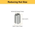 thumbnail image 2 of Uxcell 20pcs Thread Repair Inserts M4 x 0.7 Male to M2.5 x 0.45 Female Thread 6mm Long Stainless Steel Reducing Nuts Metric Self Tapping Sleeves, 2 of 7