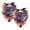 Multi-colored 2, variant on PhooArto Sharks Splash Pattern Dog Bandanas, 2 Pack Soft Washable Pet Scarf Triangle for Large Dogs Puppies and Cats