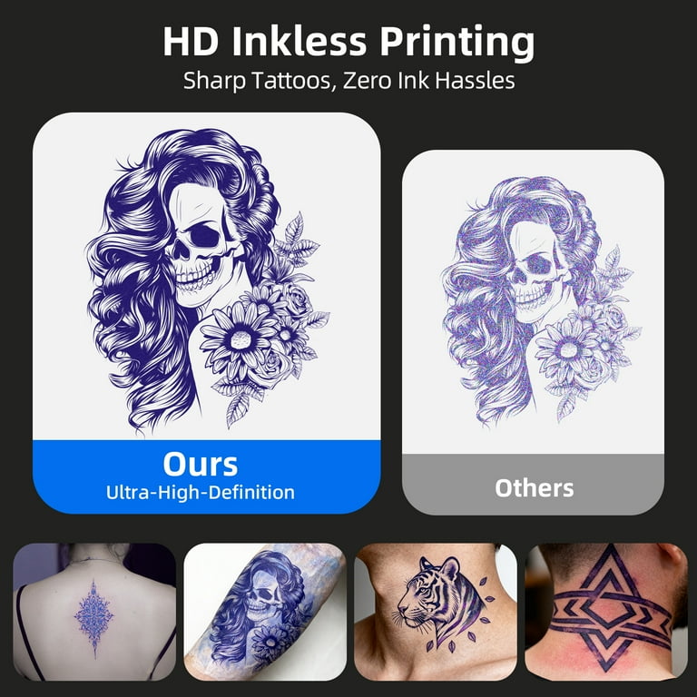 Milestone 2-in-1 Wireless Tattoo Stencil Printer Machine, Portable