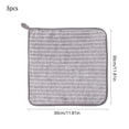 thumbnail image 3 of 3Pcs Fiber Cloth Thickened Kitchen Cloth Absorbent Scouring Pad Household Cleaning Cloth Degreasing And Dishwashing Cloth Reusable Dish Towel Set, 3 of 6
