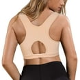 thumbnail image 3 of Nebility Post-Surgical Bra Wide Adjustable Straps with Front Closure Wirefree(Beige Medium), 3 of 8