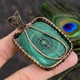 thumbnail image 4 of Natural Malachite Gemstone Handmade Copper Wire Wrap Gift Pendant 2.80, 4 of 4