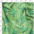 thumbnail image 3 of Soimoi Japan Crepe Satin Green Fabric By the Yard - 54 Inch Wide - Palm Leaves Pattern Fabric - Botanical and Elegant Designs for Various Uses Printed Fabric, 3 of 6