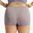 thumbnail image 5 of Hontri Full Coverage Boyshorts Underwear - Women's Soft Stretch Shorts (Everyday Comfort, No-Ride Design) Gray 1 M, 5 of 5