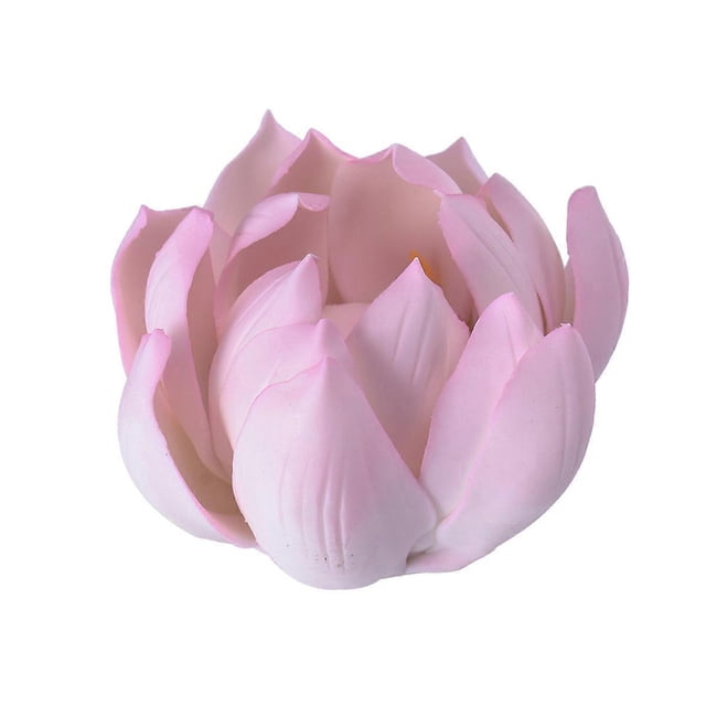 Handmade Lotus Ornament Ceramic Aroma Burner Pink 5.5*5.5cm Storage Holder Family Friends 1Pc