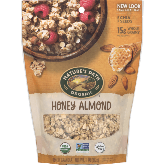 NATURES PATH, GRANOLA GF HNY ALMND, 11 OZ, (Pack of 8)