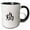 Black/White, variant on 3drose, Chinese Zodiac Sign Rooster, 11oz Two-tone Green Mug