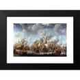 thumbnail image 2 of Jan Abrahamsz Beerstraaten 24x16 Black Modern Framed Museum Art Print Titled - The Battle of Terheide (1653 - 1666), 2 of 5