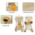 thumbnail image 3 of Pijamas para mascotas, ropa para perros de cuatro patas, mono abrigado de invierno, mono (marrón), 3 of 6