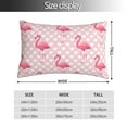 thumbnail image 2 of Sikiie Cute Flamingo with Heart Pillow Covers, Throw Pillow Case Cushion Covers,Cushion for Bedroom,Couch,Home-20"x30", 2 of 6