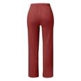 thumbnail image 1 of Women High Waisted Wide Leg Pants - Casual Drawstring Elastic Trousers, Printed, Suitable for Various Occasions, 1 of 4