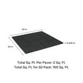 thumbnail image 3 of GroundSmart 24" x 24" x 5/8" Black Brick Rubber Paver, 50 Pack, 3 of 13