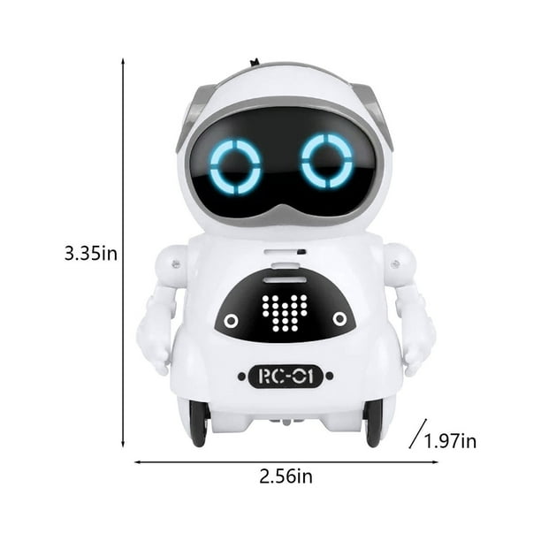Juguetes Para Niño Robot RC de bolsillo que habla, diálogo interactivo, reconocimiento de voz, graba, canta, baila y cuenta historias, mini robot RC, juguetes de regalo. Juguetes Para Bebe 1 Año