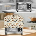 thumbnail image 3 of TSOVTHRID Rooster Chicken Egg Print Microwave Oven Dust Cover Heat-Resistant Dust Cover for Microwave Oven Universal Kitchen Appliance Protector, 18.25"W x 14.5"D x 11"H, S, 3 of 7