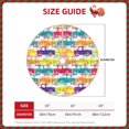 thumbnail image 2 of Xecao Colorful Car Pattern Christmas Tree Skirt Round Xmas Tree Mat Base Cover for Holiday Home Decorations-36", 2 of 6