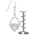 thumbnail image 3 of Jewelry Trends Sterling Silver Celtic Teardrop Knot Work Dangle Earrings Irish Jewelry, 3 of 4