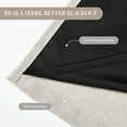thumbnail image 4 of ZOPZO 100% Blackout Curtains, Natural Linen, 52W x 84L Inch, Thermal Insulated Grommet Drapes, Noise Reducing Panels for Bedroom, 2 Panels, 4 of 10