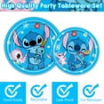 thumbnail image 5 of Forfamy Stitch Birthday Decorations 20 Guests, Stitch Party Supplies Plates Cups Napkins Tablecloth, 5 of 6