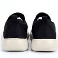 thumbnail image 6 of Domuza Men's Slip On Canvas Loafers, Breathable Woven Fabric Casual Walking Shoes, Lightweight Cushioned Platform Slip In Sneakers for Daily Wear Black 7.5 (EU-40), 6 of 6