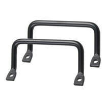 2Pcs Black Iron Cabinet Handle Pulls 4.33 Inch for Cutting Board Dresser Wooden Furniture Hardware with Screws
