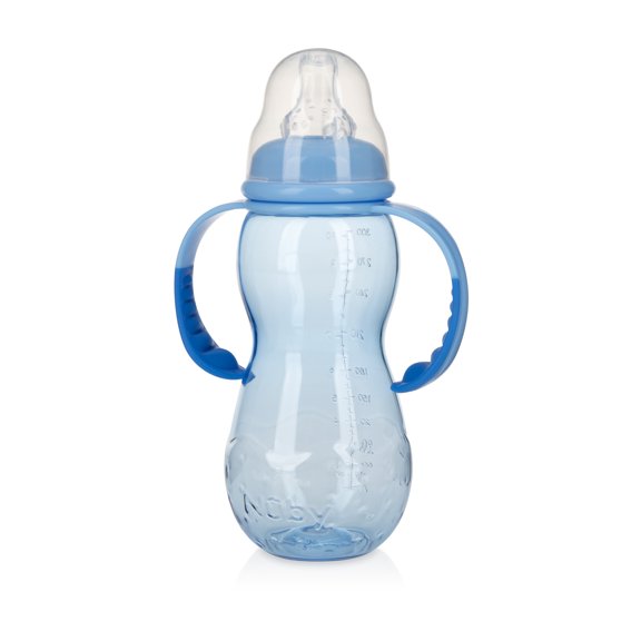 Nuby 11 Oz. 3-Stage Grow with Me Blue Bottle to Cup