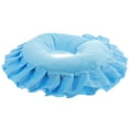 thumbnail image 3 of UNOMOR Face Pillow Shaped Pillow Blue Crystal Velvet 1Pcs 15.2x15.2in, 3 of 12