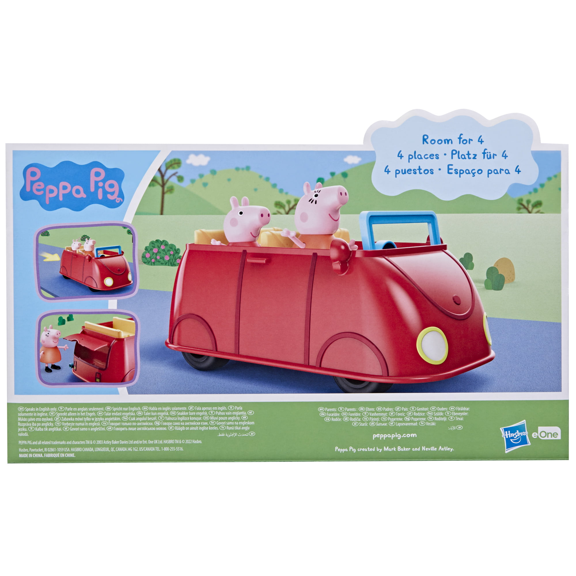 Peppa Pig Peppa's Club Family Red Car Kids Toy For Boys and Girls 