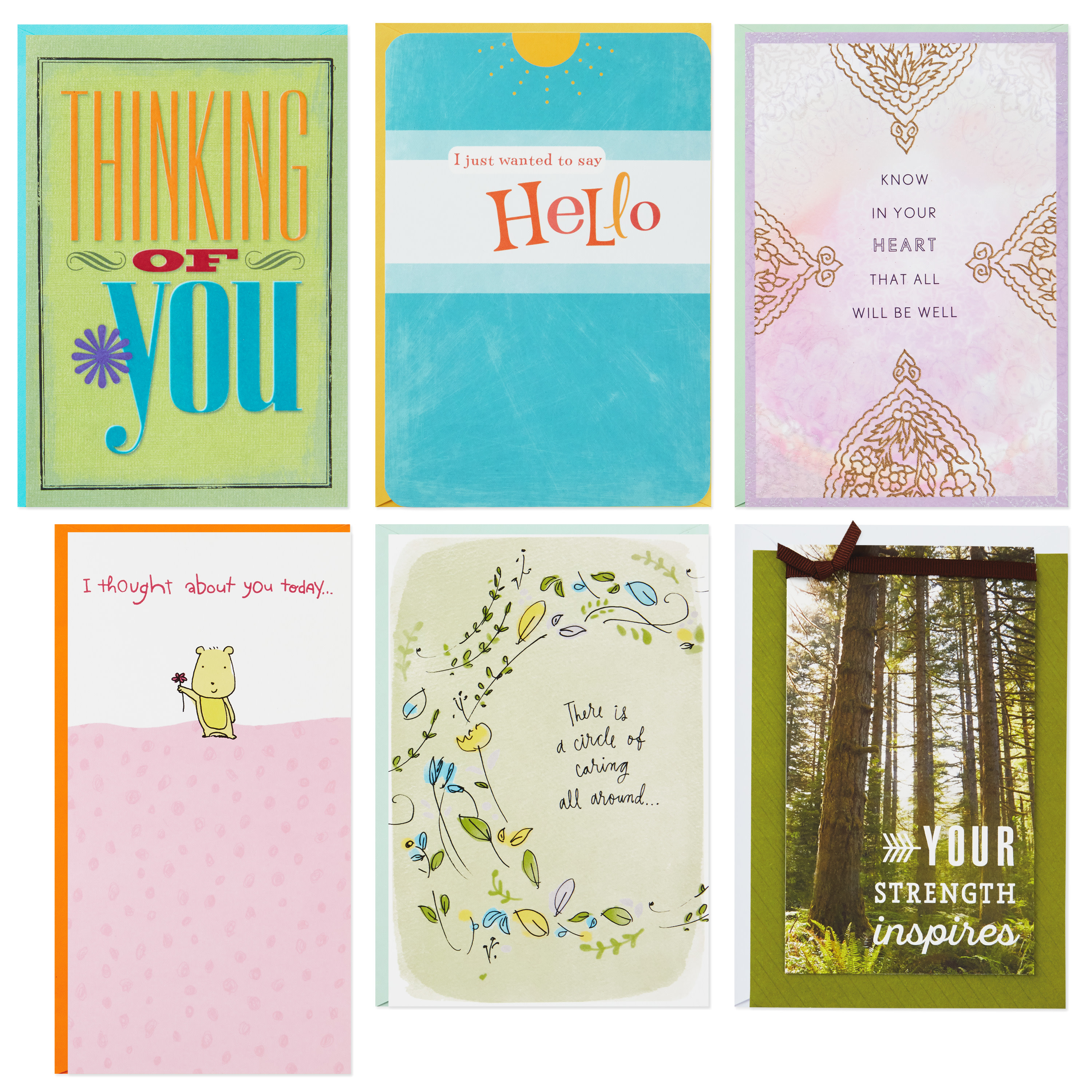 Hallmark Special Connections Thinking of You Card Assortment (6 Cards