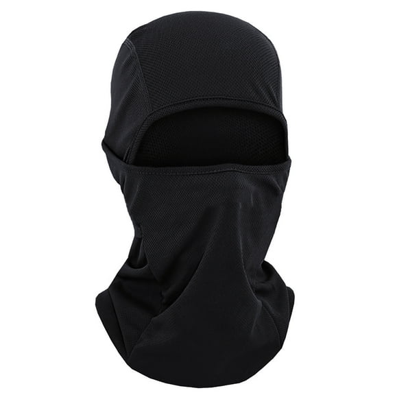 Toptie Ski Mask Summer Balaclava Full Face, Mesh Quick Dry Full Face Balaclava Motorcycle Helmet Liner-Black