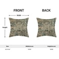 thumbnail image 6 of Boho Pillow Covers 18x18 Set of 2, Ethnic Design Boho Decorative Throw Pillows Linen Carpet Pattern Farmhouse Bohemian Cushion Pillow Covers for Sofa Couch Outdoor Decor, 6 of 6