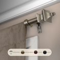 thumbnail image 3 of InStyleDesign  Tierra Adjustable Curtain Rod Black 84 to 120 inches Black Finish, 3 of 5
