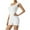 White, variant on Hvyesh Womens Jumpsuits and Rompers , Women Backless Jumpsuit Short Sleeve Low Cut U-Neck Bodysuit Solid Romper Casual Fitted Playsuit